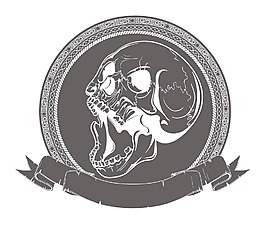 顱骨矢量復(fù)古框架