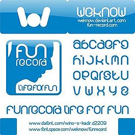 funrecord字體