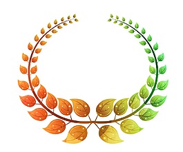 摘要彩色桂矢量插畫