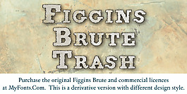 figginsbrute垃圾字體