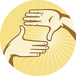 取景拍攝的復(fù)古風(fēng)格的手