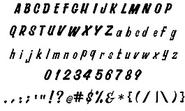 該字體