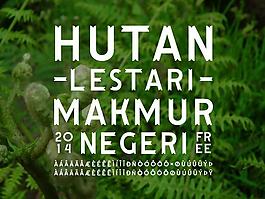 Hutan Lestari字体