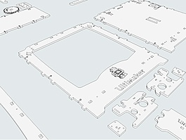 ulimaker lasercut文件格式的三維草圖