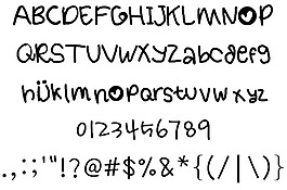 方便的oubyc字體字體1
