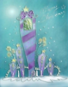 粉彩手繪圣誕節(jié)插畫PSD分層10