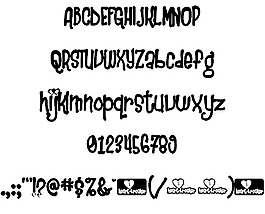 心碎的字體