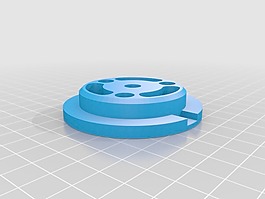 printrbot木制線軸的中心
