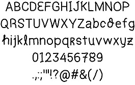HF的字體