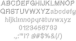 字體