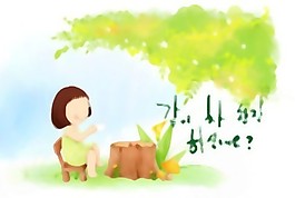 韓國兒童插畫PSD 51