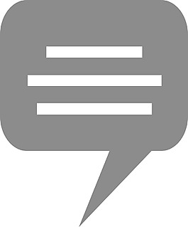 聊天1字形圖標
