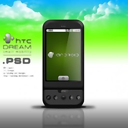 HTC的Android手機的PSD分層的夢想
