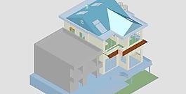 農(nóng)村新建房3D模型圖