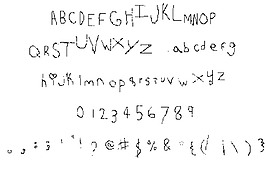 handwritin字體