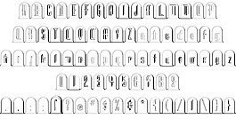 墓碑的字體