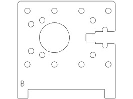 3D打印更換部件的plastruder MK6支持（板B）