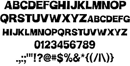 人類的字體