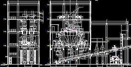 電廠碎煤轉運站立面圖