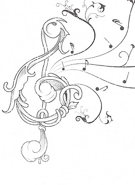 音樂(lè)背景矢量插畫(huà)