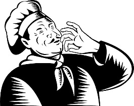 廚師廚師貝克木刻風(fēng)格