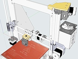 Prusa I3擠出機hotend支持