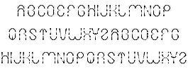 引力的字體