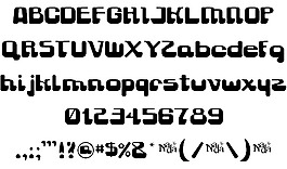 重力作用的字體