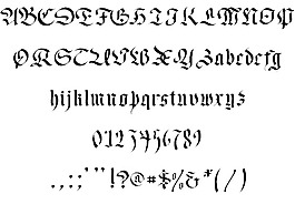 歌德的字體