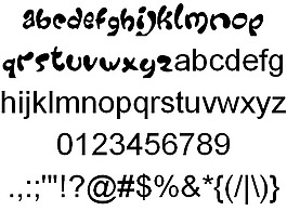 常規字體