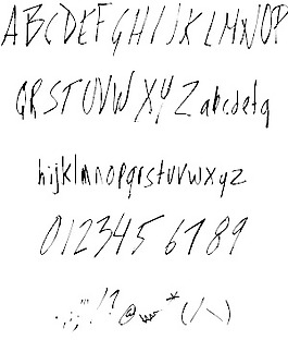 壁虎的字體