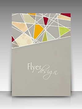 專業(yè)的商業(yè)傳單模板或公司的旗幟與出版的復古設計