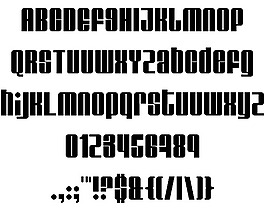 眩光的字體