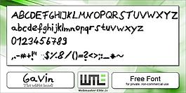 加文字體