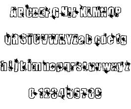 為害的字體