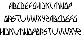 行星際的字體