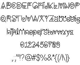 iloveyouforever字體