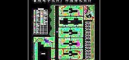 某電子元件廠環境綠化設計圖紙