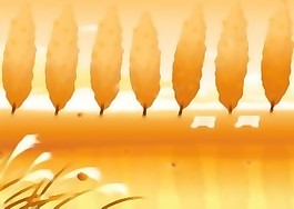 矢量壁纸的秋景，矢量秋天PS图象处理软件EPS设计教程