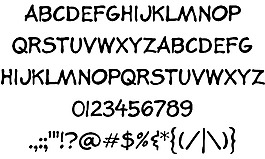 插畫的字體