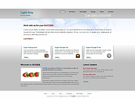 灰色標準企業模板