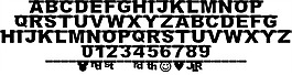 JLR生日橫幅字體