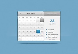 Web calenderpsd分層