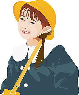 可愛戴帽女孩
