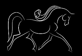 優雅的馬