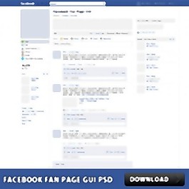 facebook粉絲頁GUI PSD