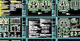 三層別墅建筑設(shè)計(jì)施工圖&nbsp;&nbsp;17x16