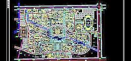 某大學(xué)校區(qū)詳細(xì)規(guī)劃圖