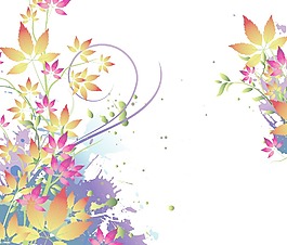 水彩花卉背景