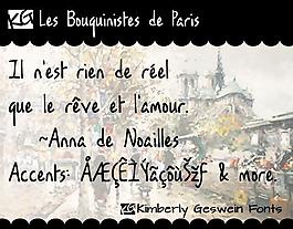 公斤L(fēng)ES bouquinistes de巴黎字體